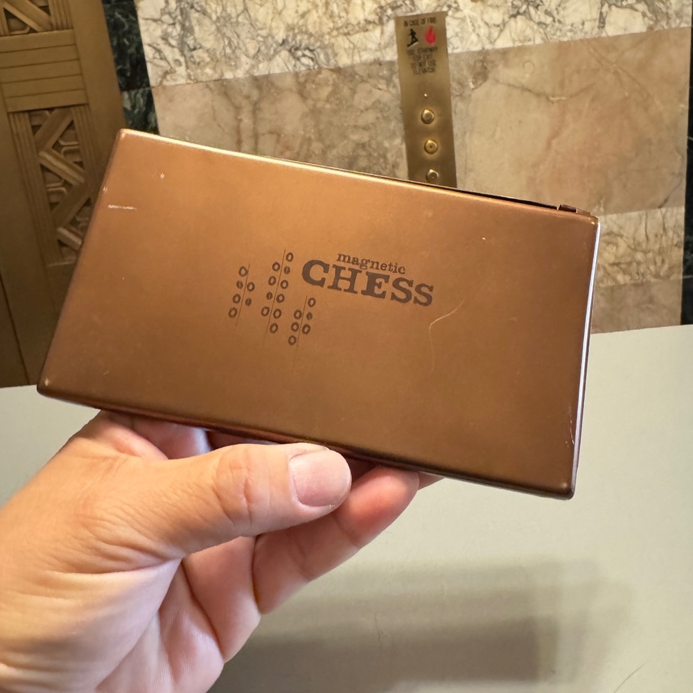 Magnetic Starbucks Chess Set in Brown